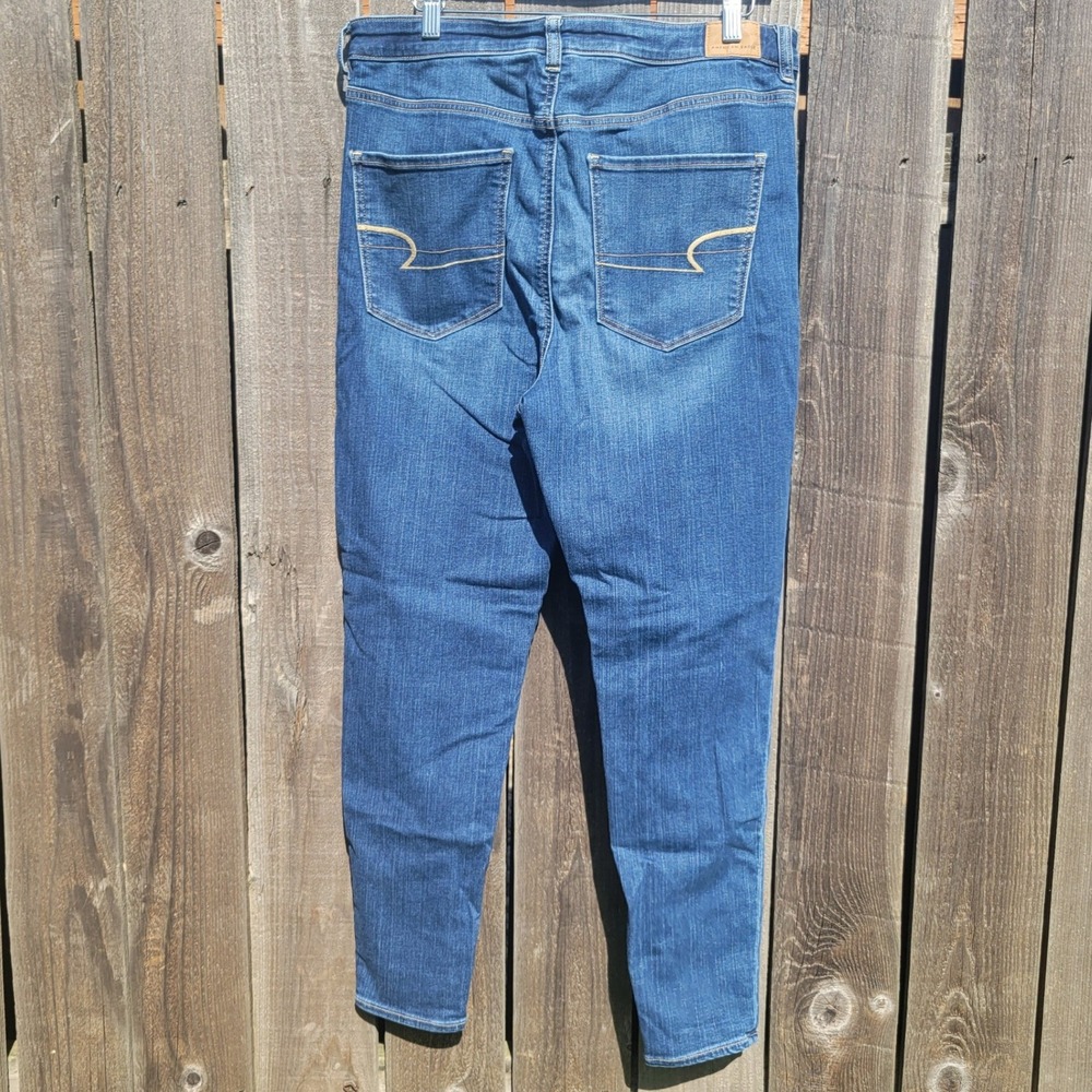 American Eagle Highest Rise Jegging Womens 16 R Plus Next Level Stretch Denim - Picture 2 of 9